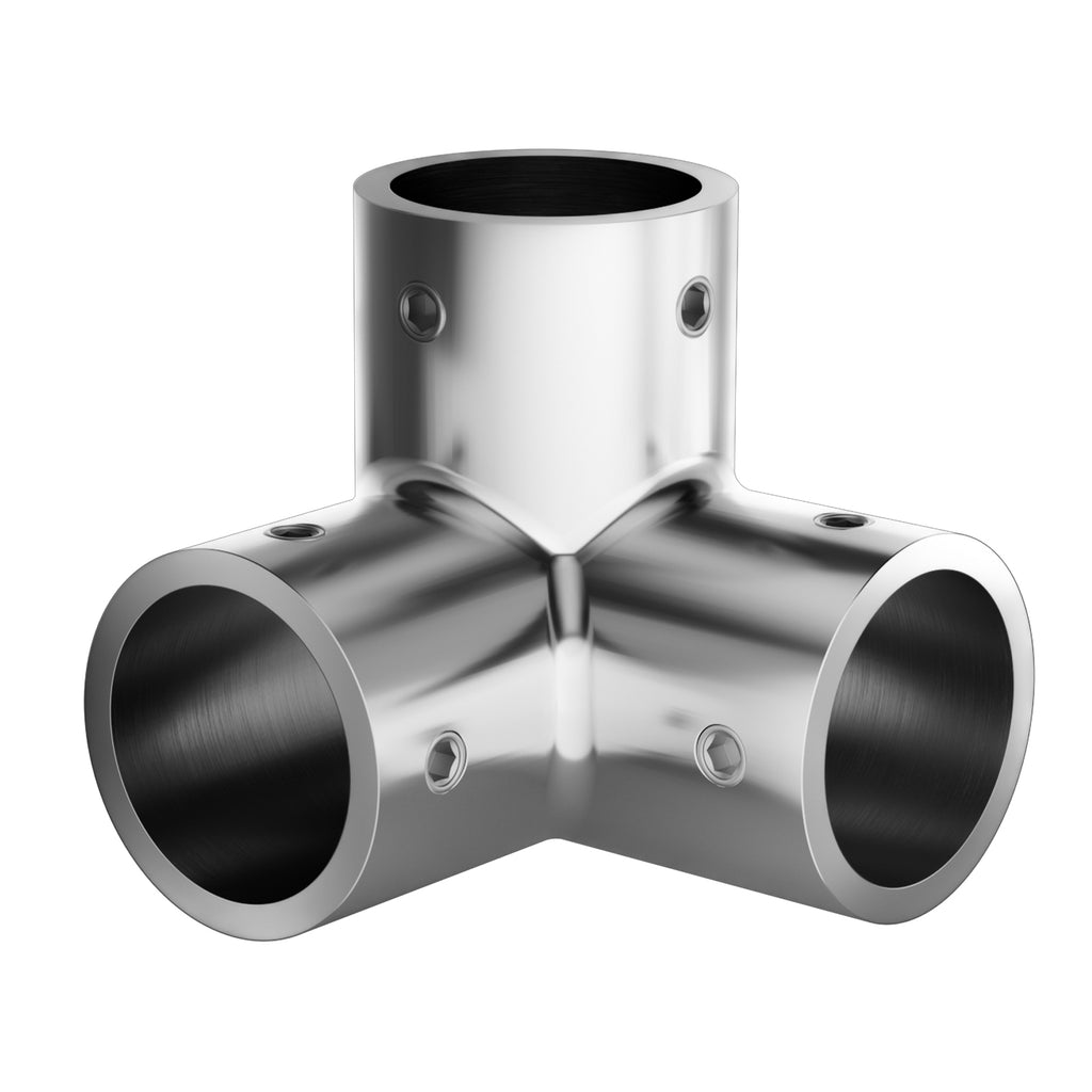 3 way Corner Fitting  For Joining Tubing