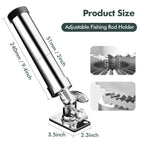 Flat fishing rod holder