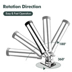 Flat fishing rod holder