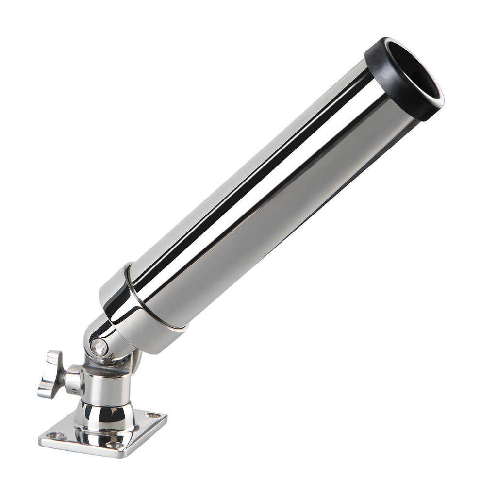 Flat fishing rod holder