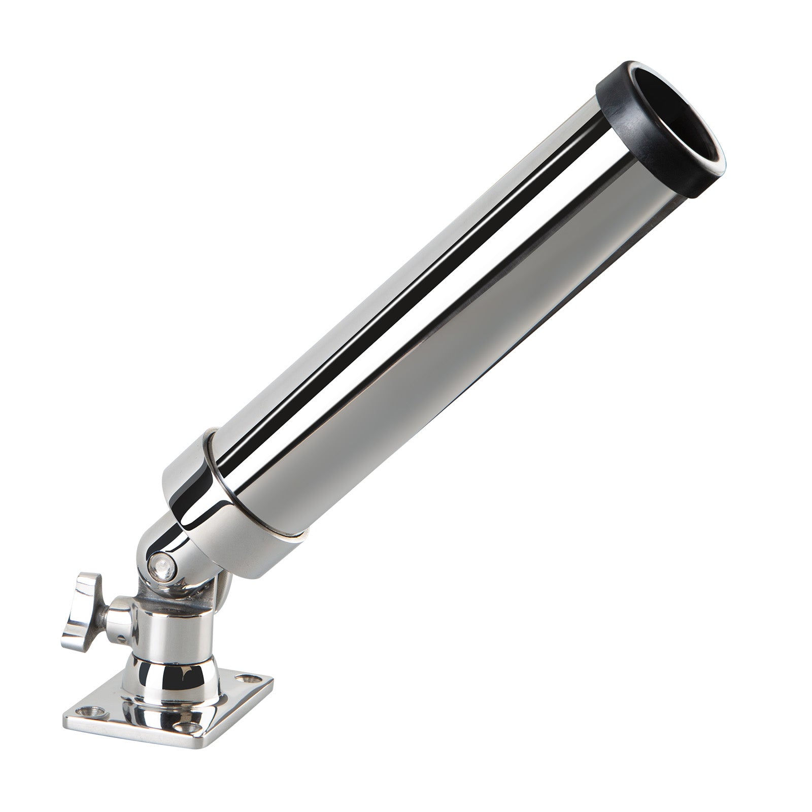 Flat fishing rod holder