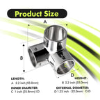 90 Degree 3 Way Tube Pipe Connector