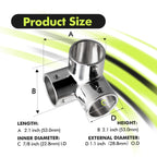 90 Degree 3 Way Tube Pipe Connector