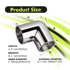 2-Way Hand Rail Fitting 90 Degree Elbow