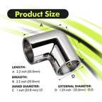 2-Way Hand Rail Fitting 90 Degree Elbow