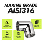 2-Way Hand Rail Fitting 90 Degree Elbow