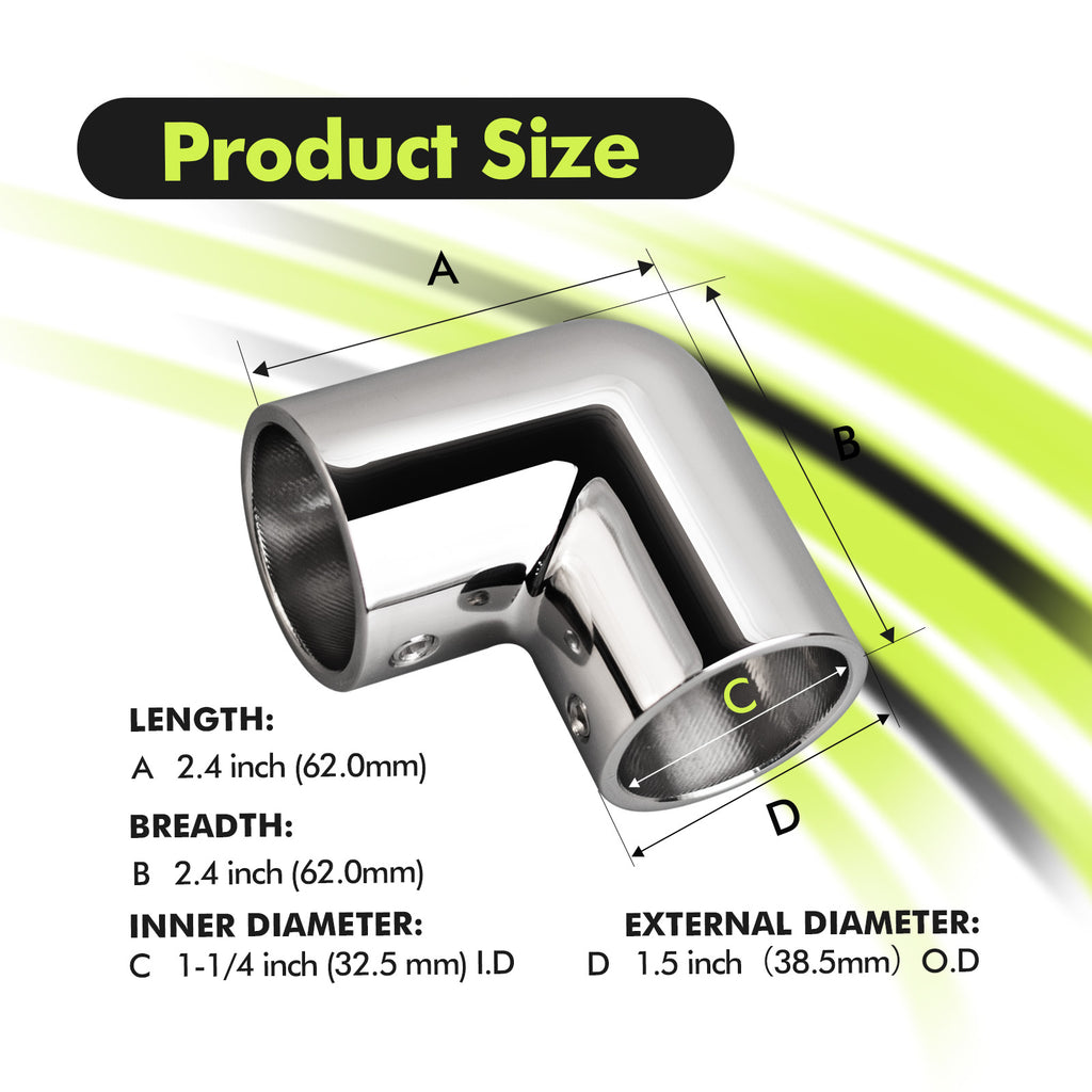 2-Way Hand Rail Fitting 90 Degree Elbow