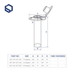 15/30/90 Degree Fishing Rod Holder with Cap