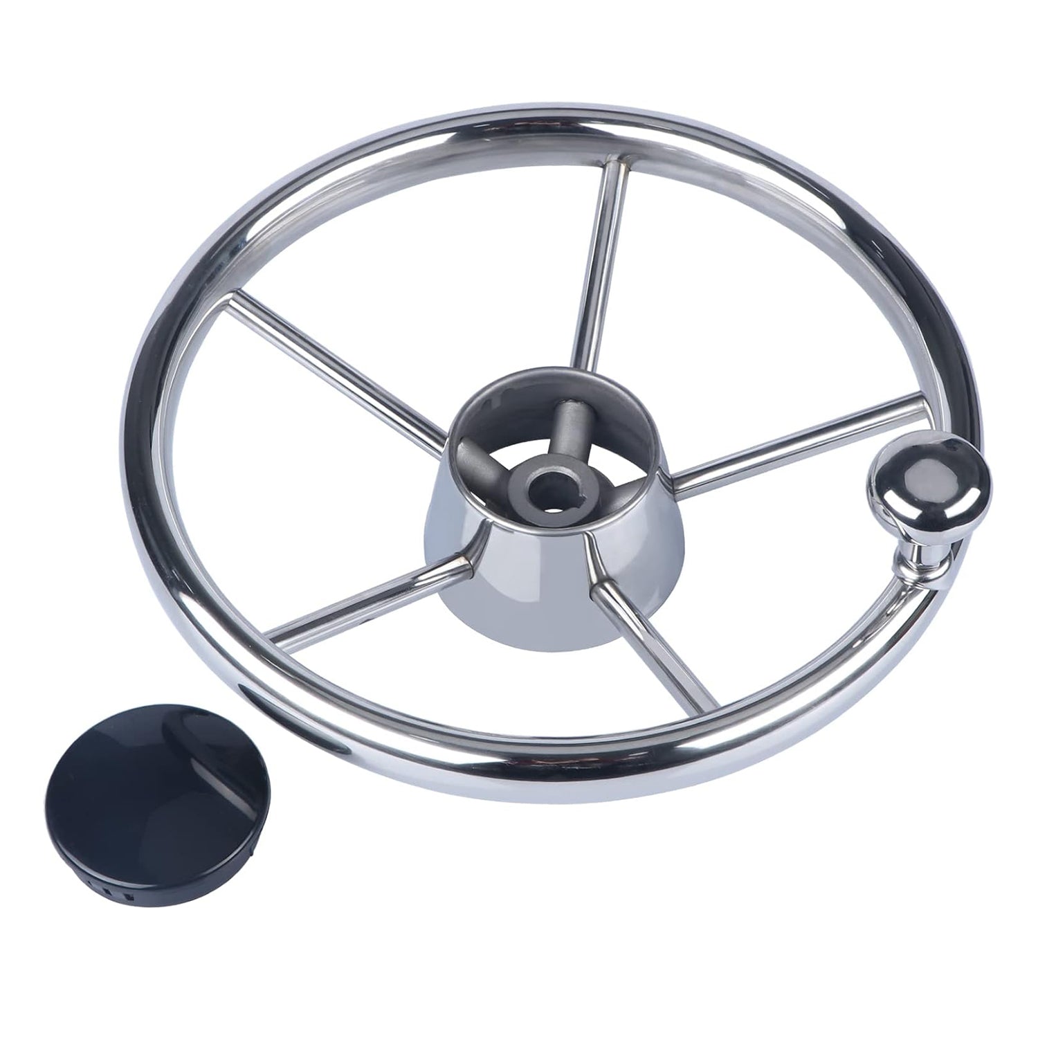 Boat 5 Spoke 3/4 inch Steering Wheel