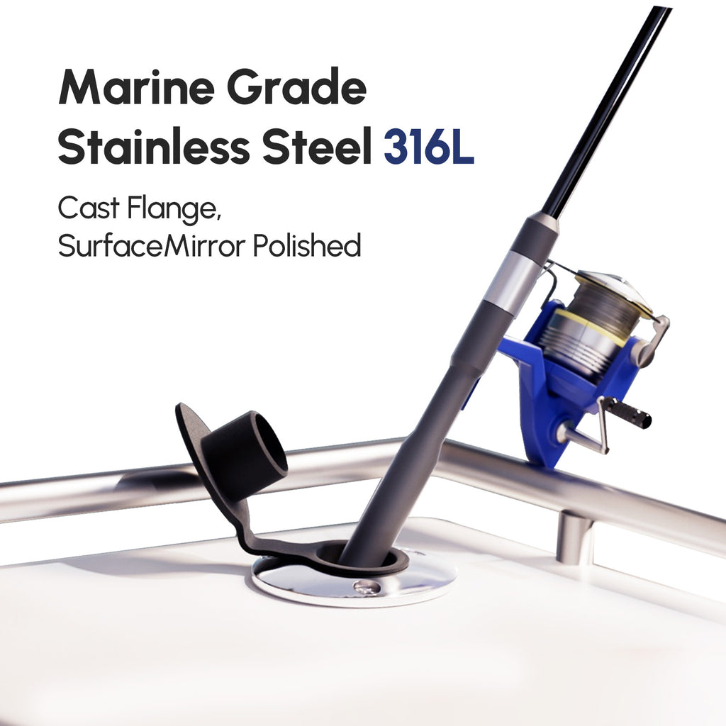 15/30/90 Degree Fishing Rod Holder with Cap