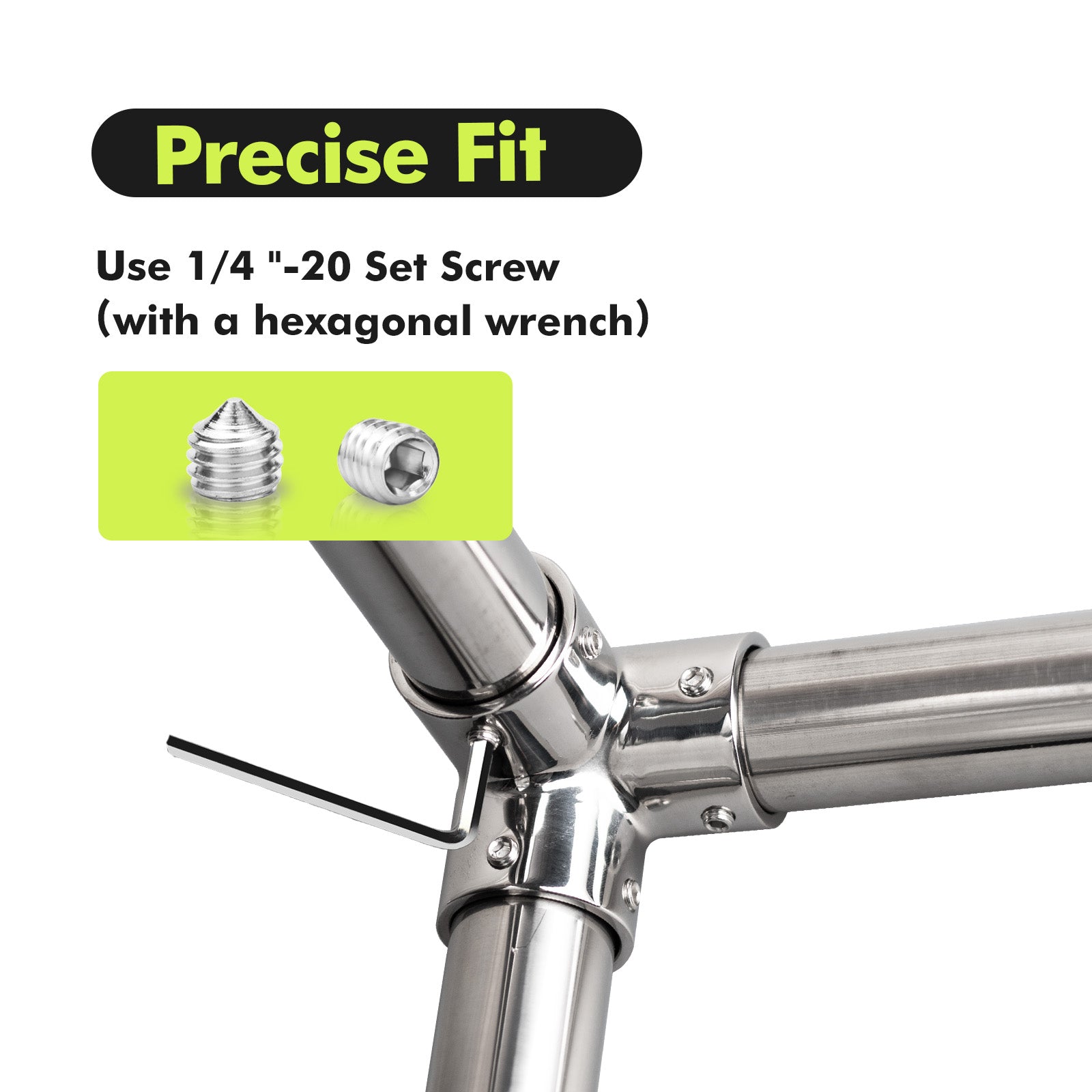 90 Degree 3 Way Tube Pipe Connector