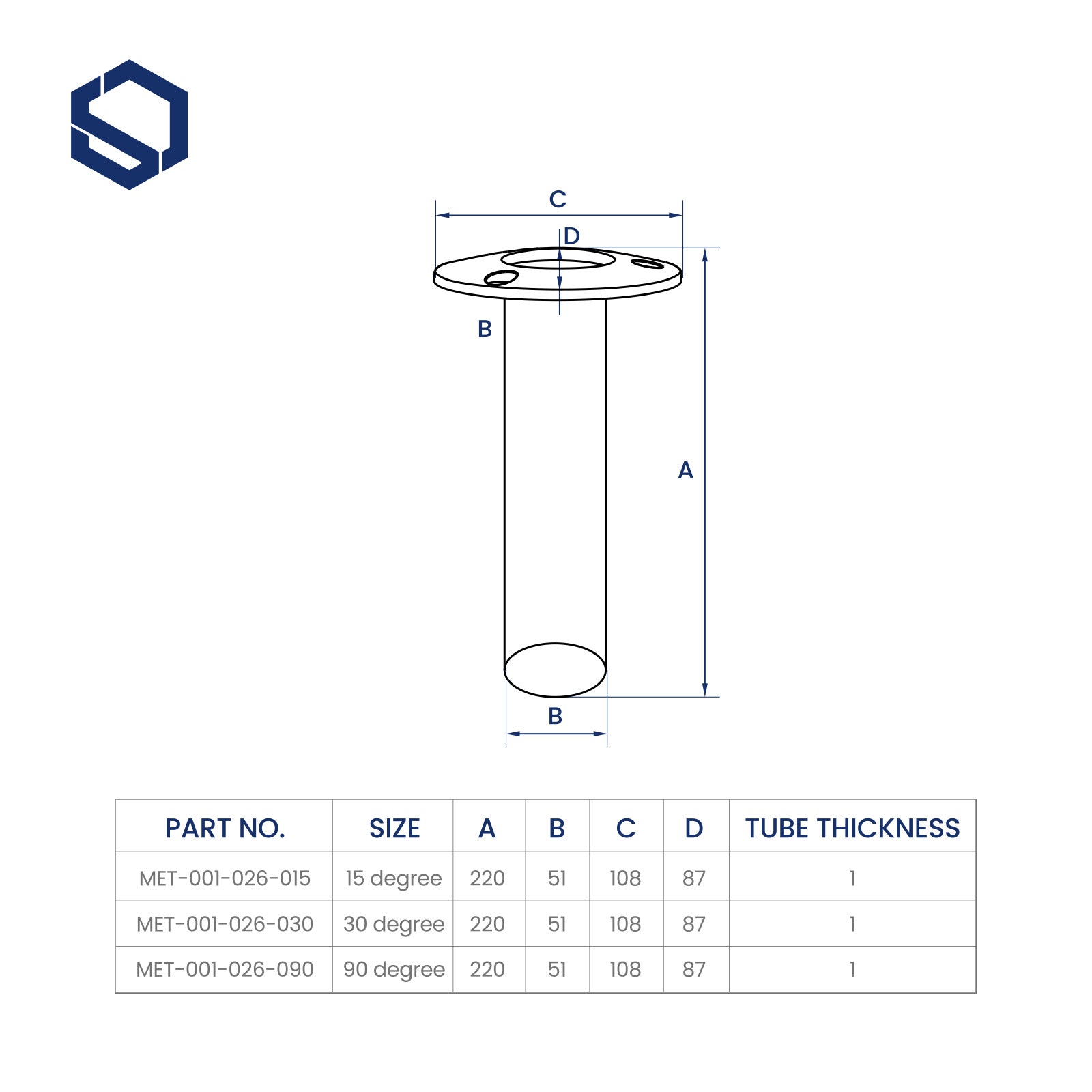 fishing rod holder dimensions 15/30/90 Degree Flush Mount Fishing Rod Holder | 316 Stainless Steel with Cast Flange & Stop Pin
