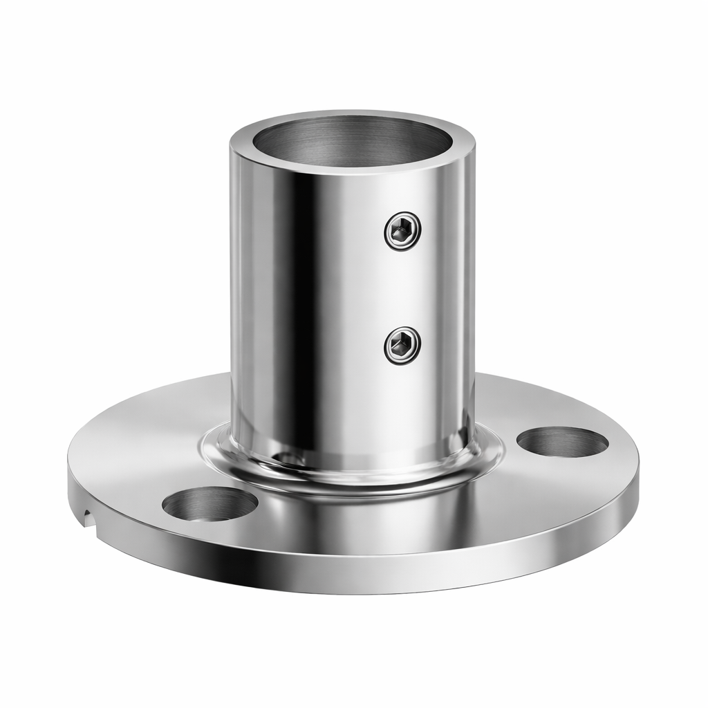 90° Round Rail Base