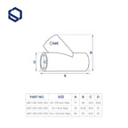 60° T-Fitting (Tee Fitting)