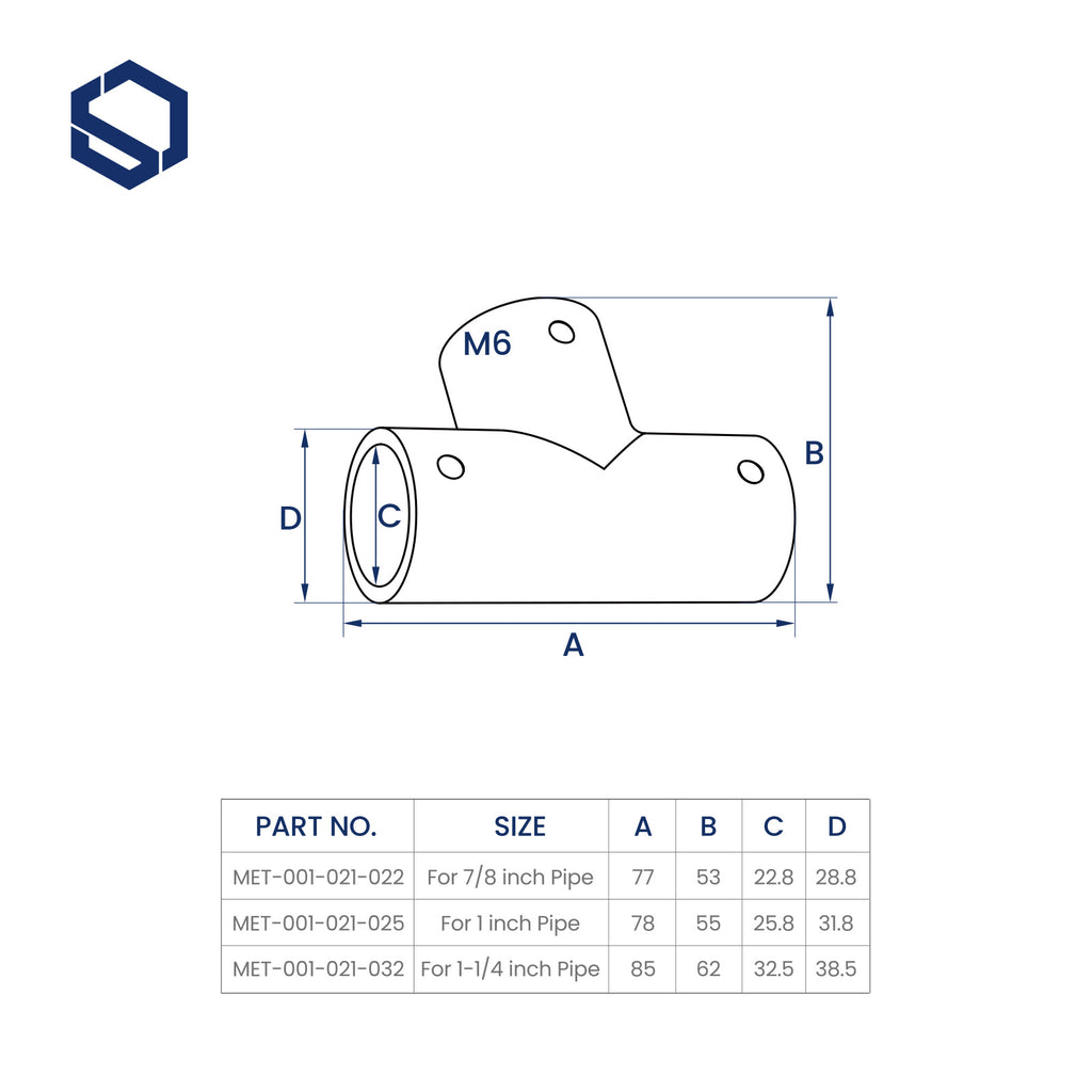 Tee Fitting  For Joining Tubing