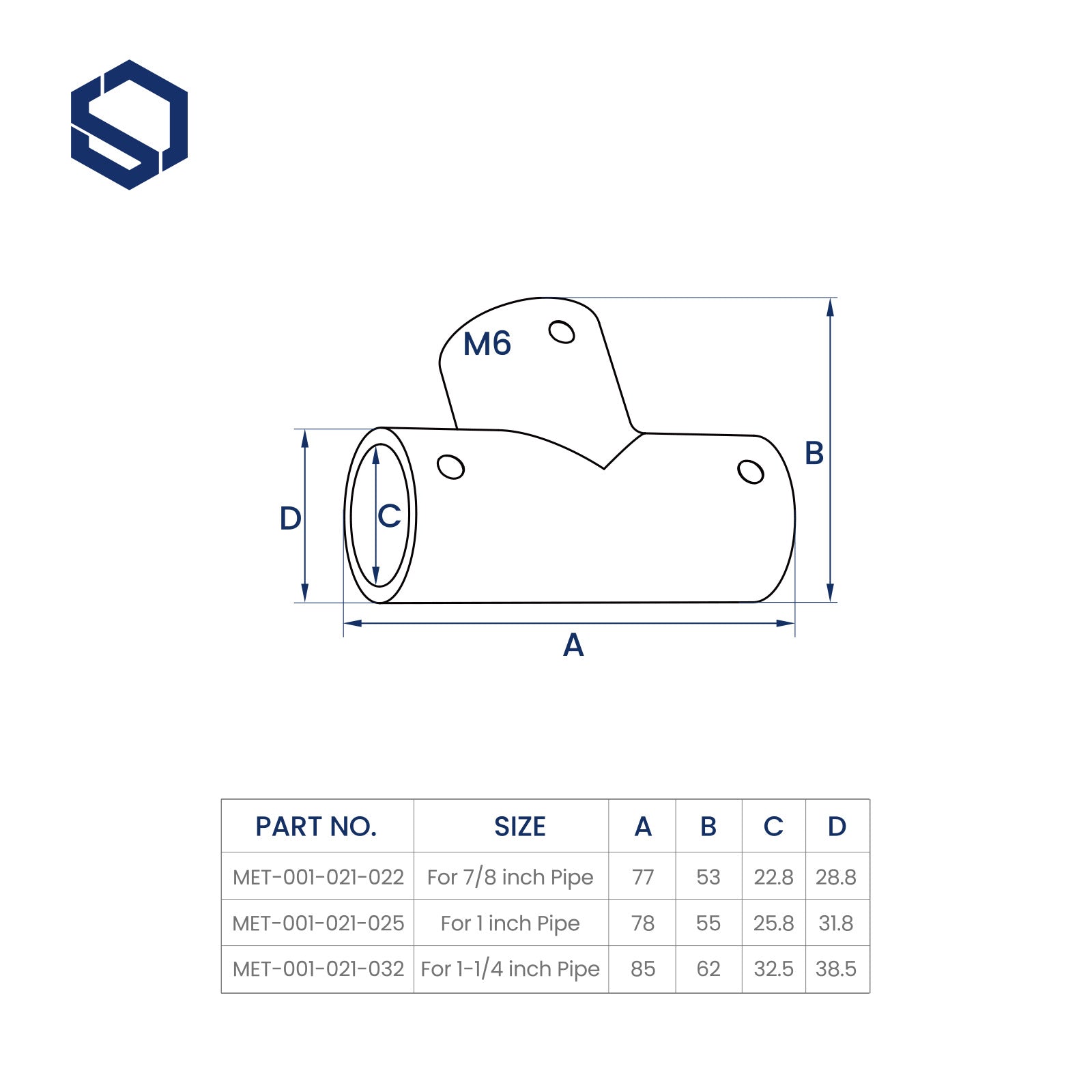 Tee Fitting  For Joining Tubing
